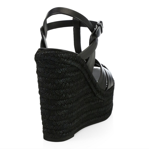 YSL Ttibute Espadrille Wedge Sandals Saint Laurent - Picture 5 of 6